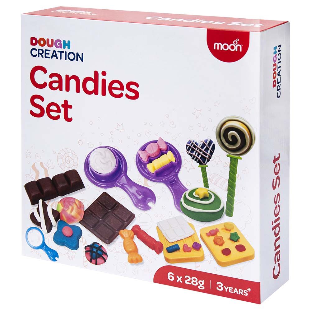 Moon - Dough Creation Candies Set - 6pcs - 28g