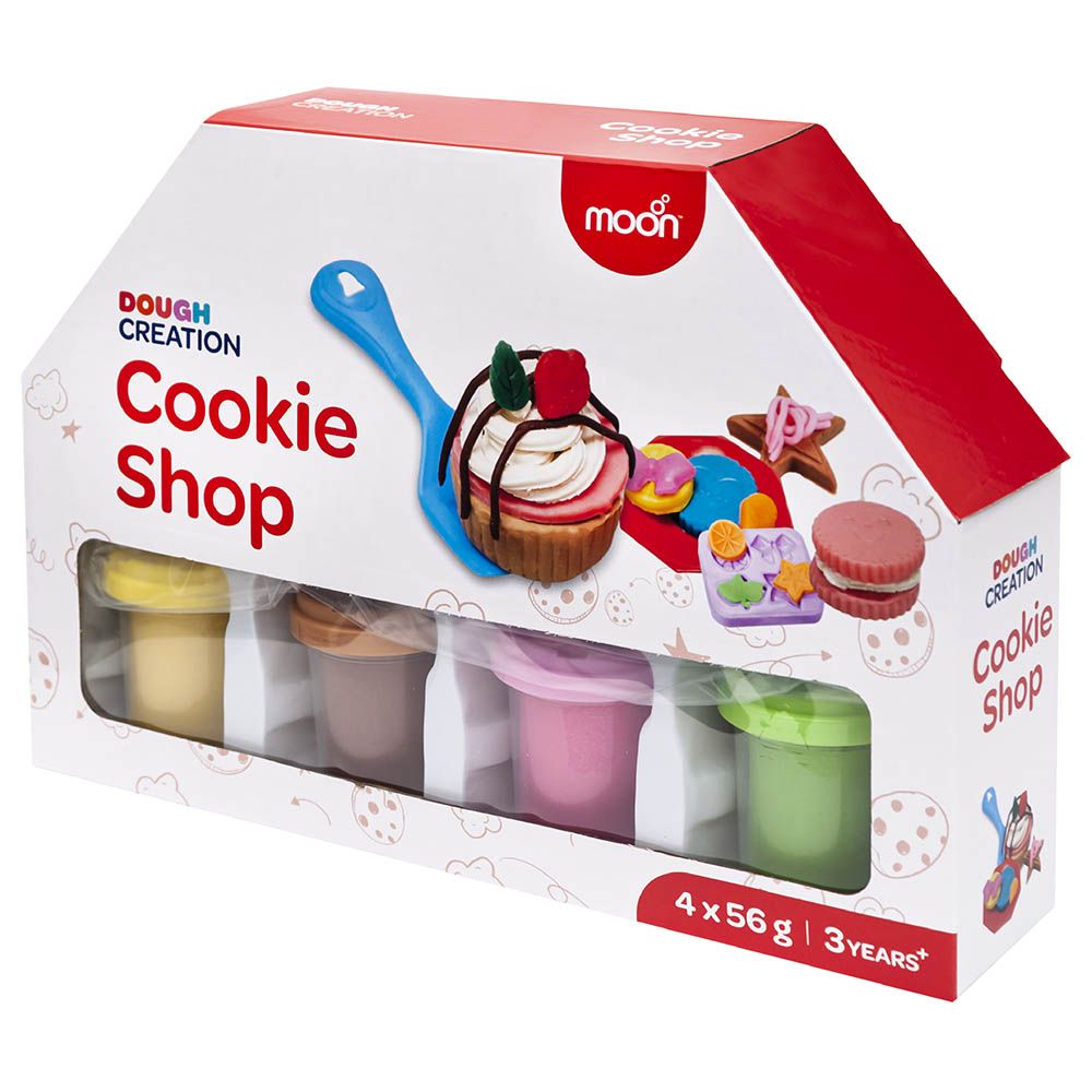 Moon - Dough Creation Cookie Shop Set - 4pcs - 56g