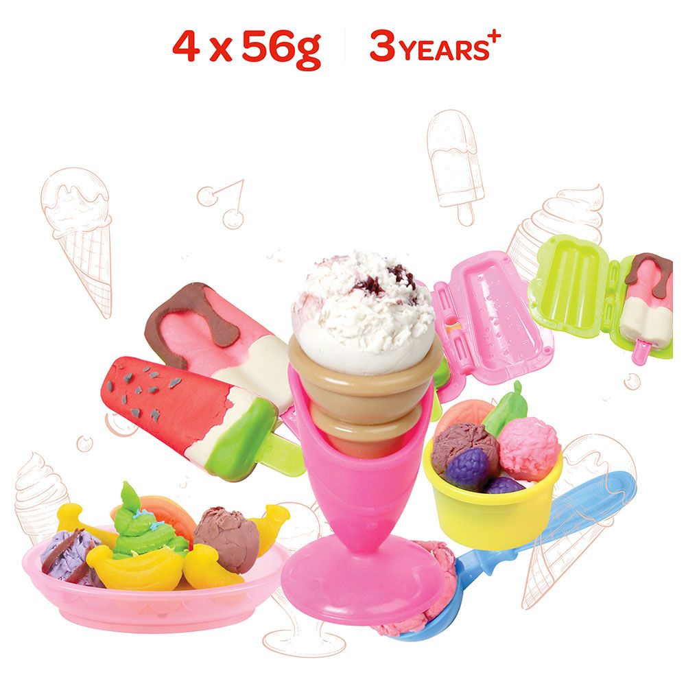 Moon - Dough Creation Ice Cream Shop - 4pcs - 56g