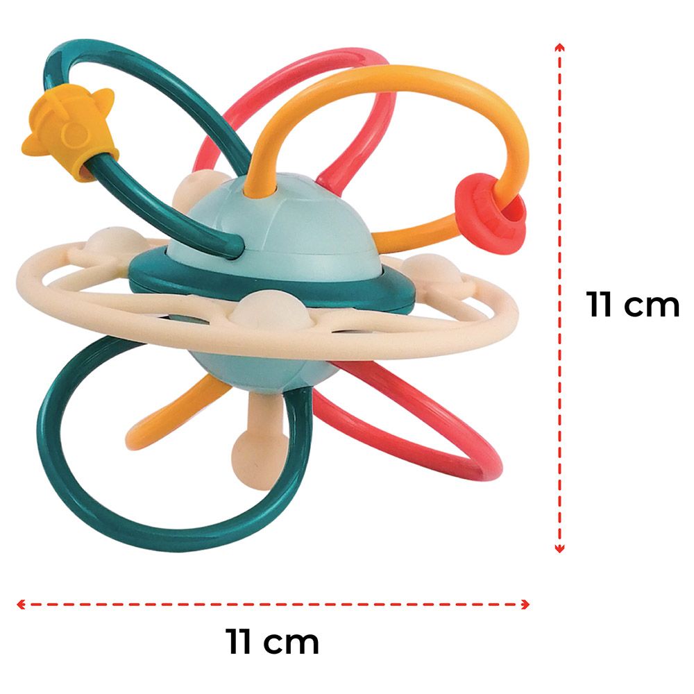 Moon - Spinny Rattle & Teether Activity Ball