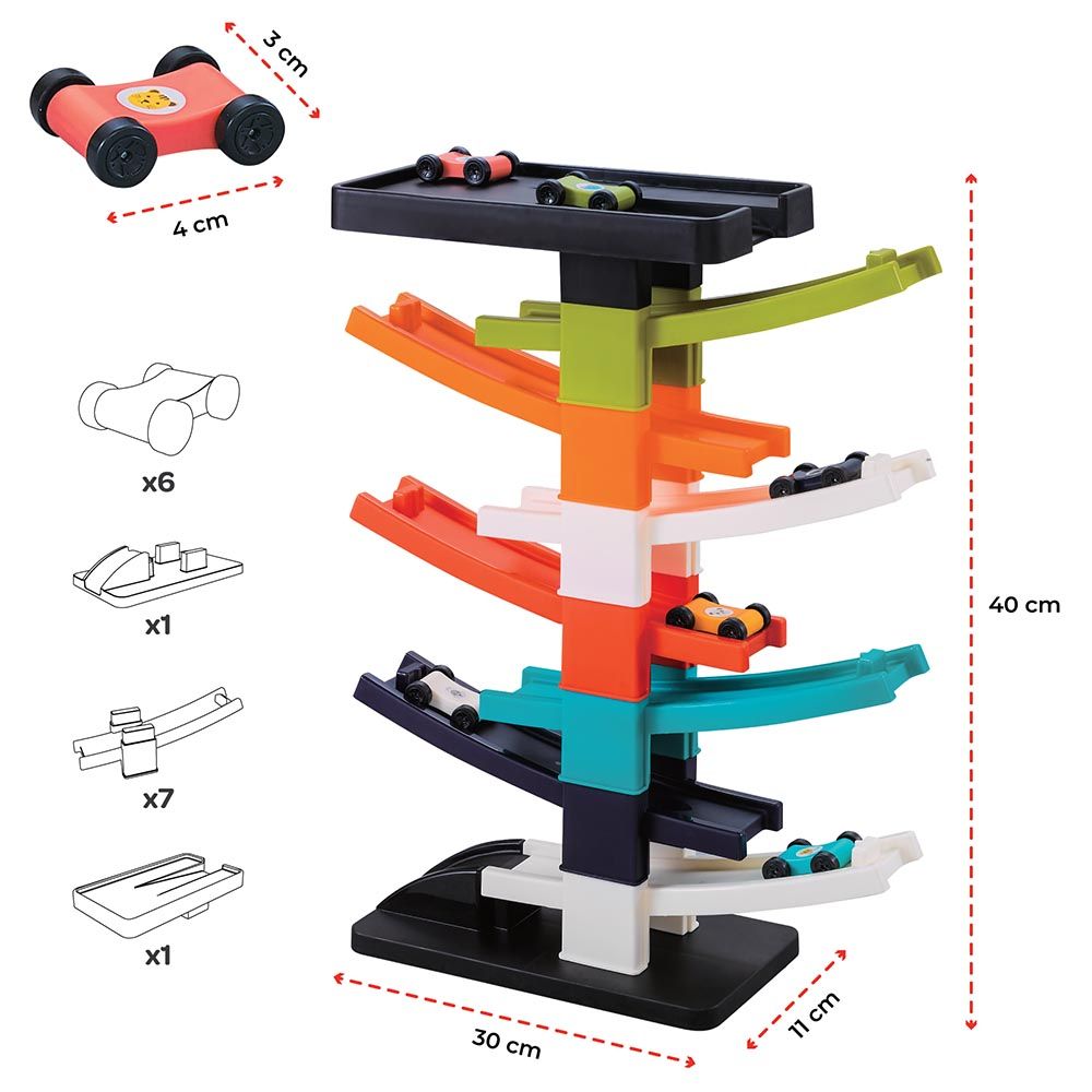 Moon - Turbo Tower Car Ramp Racer Playset