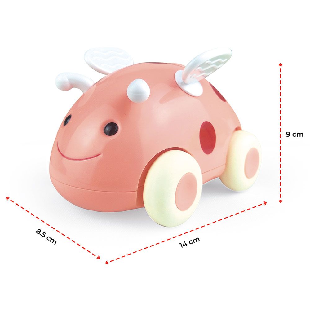 Moon - Bumble Buzz Pull Back Toy w/ Lights & Music - Ladybird