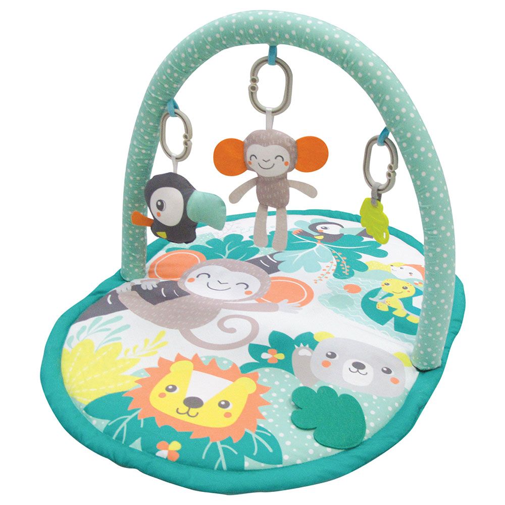 Moon - Jungle Friends Baby Playing Mat - Green