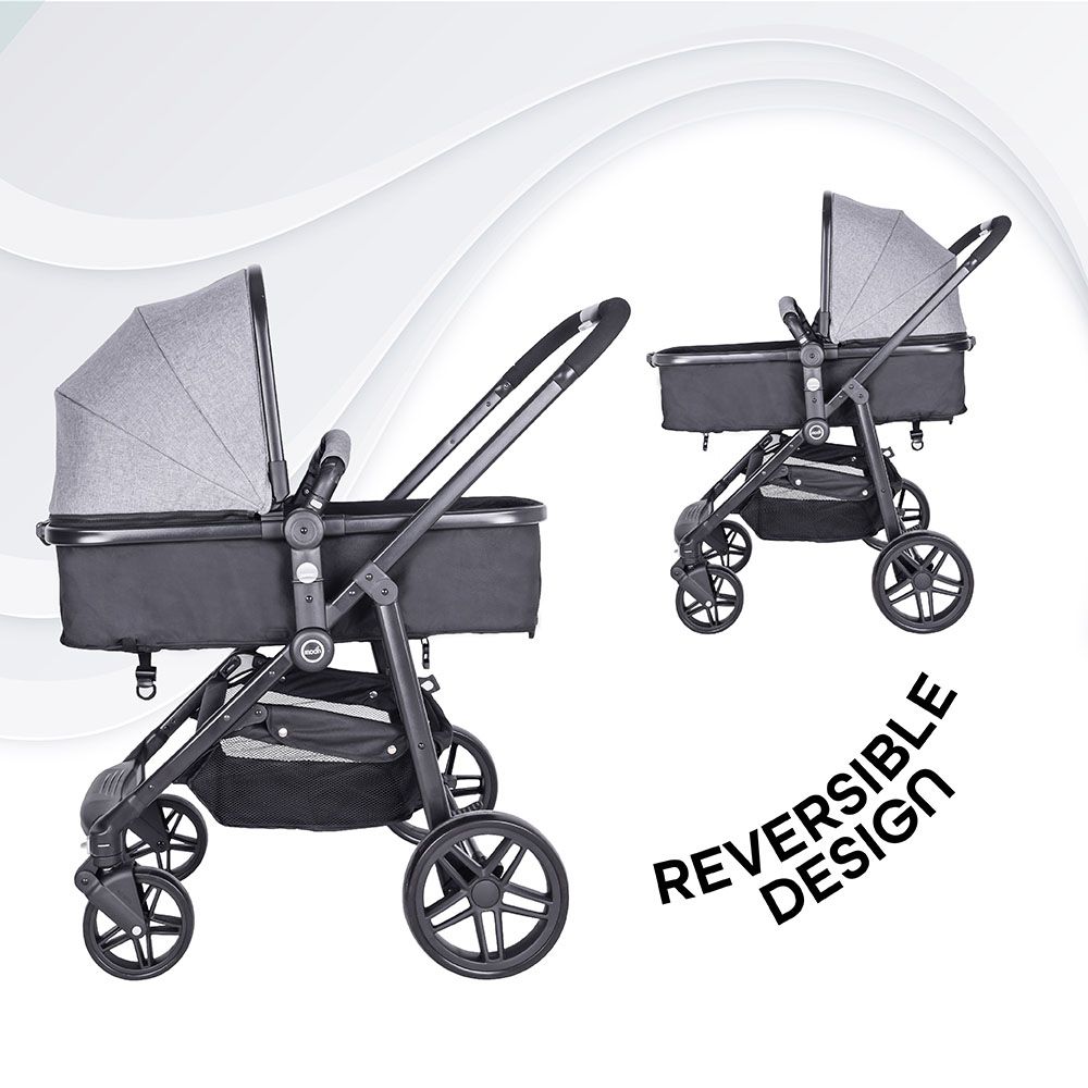 Moon - Tres 3-In-1 Travel System - Light Grey