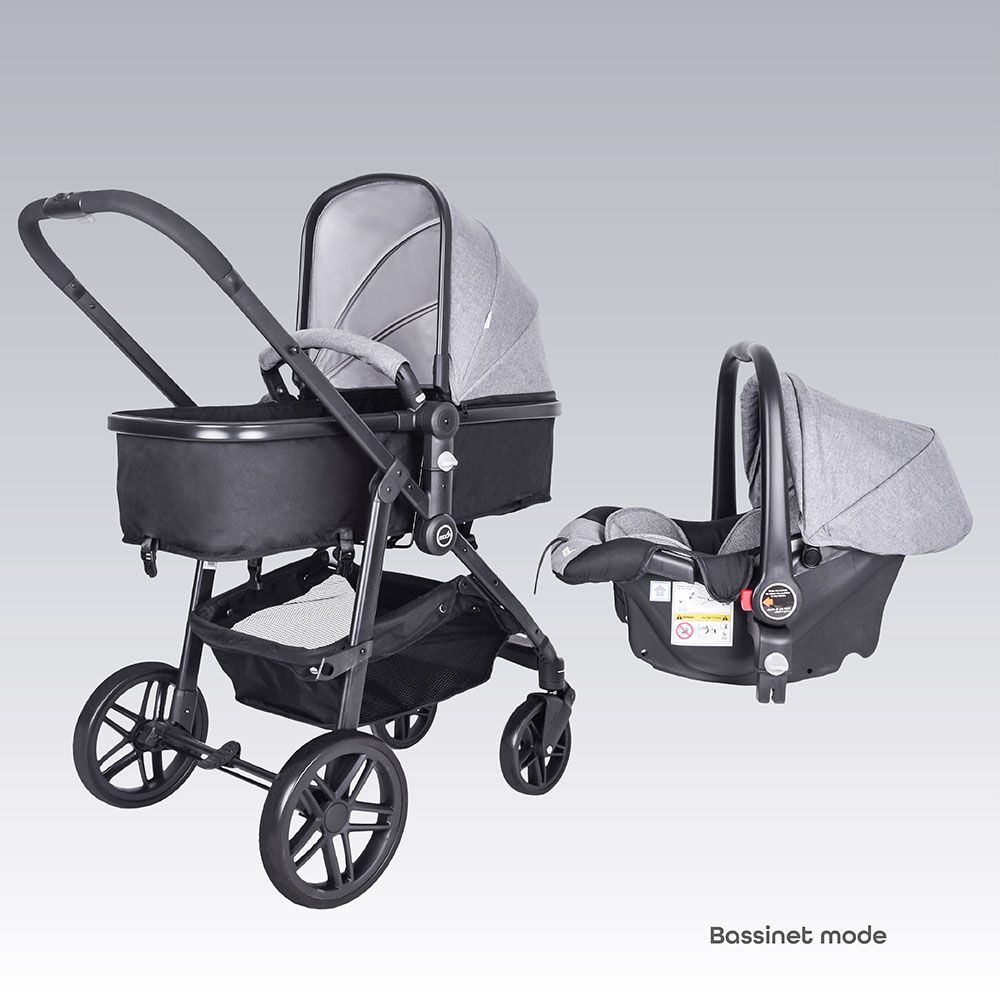 Moon - Tres 3-In-1 Travel System - Light Grey