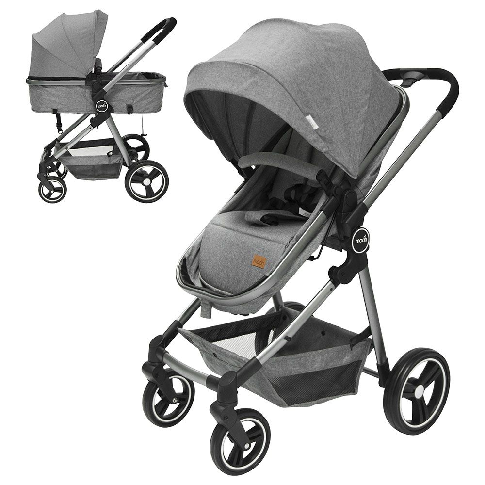 Moon - Pro 2-In-1 Reversable Stroller - Dark Grey