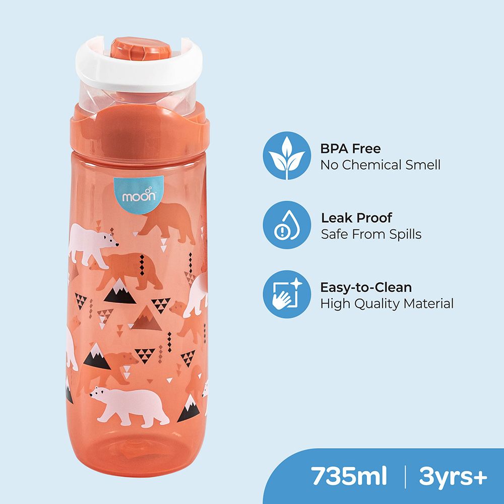 Moon - Kids Water Bottle - 735ml - Red