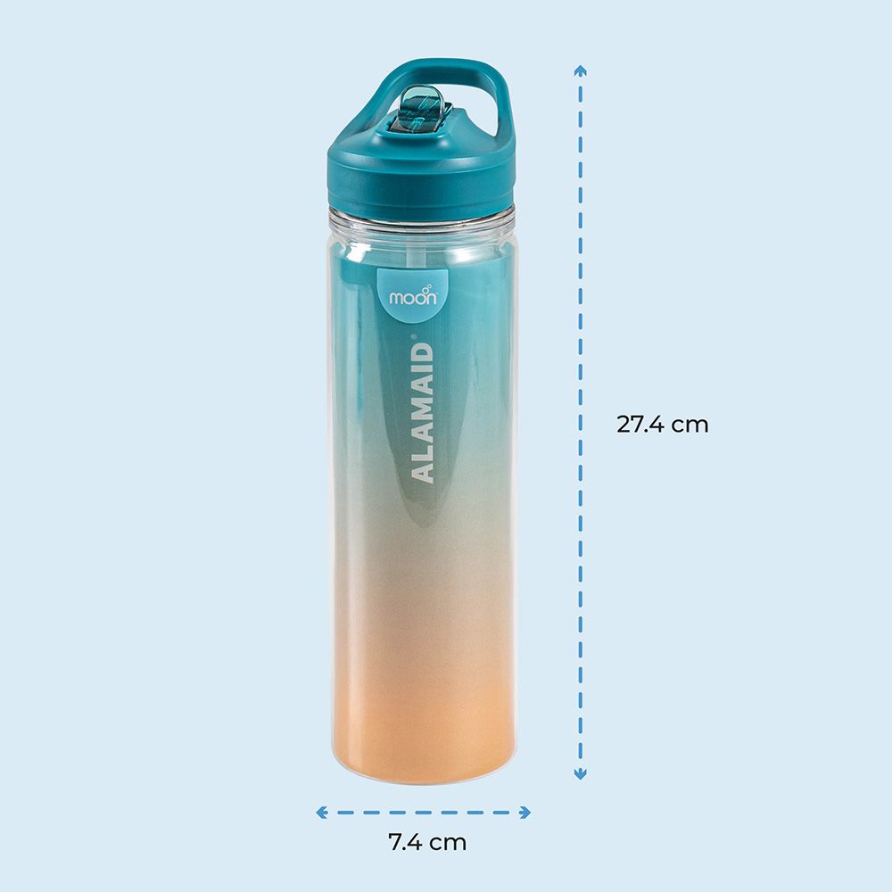 Moon - Double Wall Sipper Bottle - 590ml - Blue