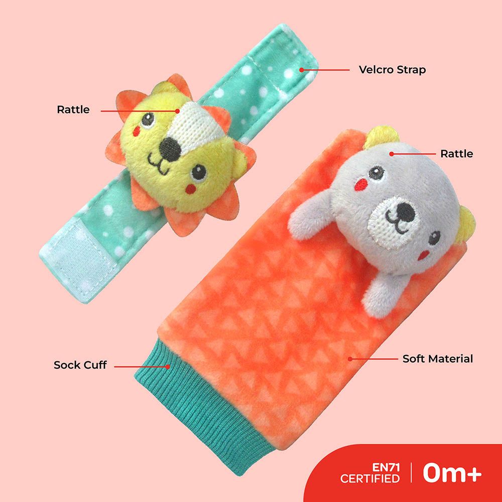 Moon - Foot And Wrist Rattle - 4Pcs