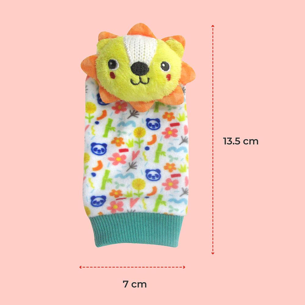 Moon - Printed Tiny Tots Foot Rattle