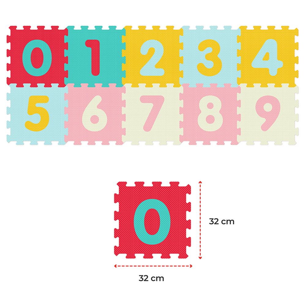 Moon - Puzzle Activity Floor Mat - Numbers - 10pcs