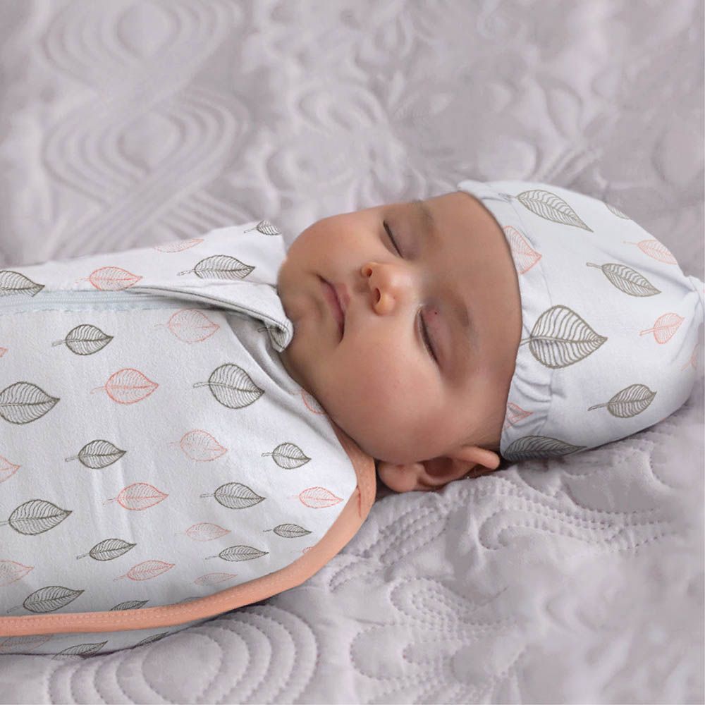 Moon - 2pc-Set - Organic Swaddle Pods w/ Beanie - Forest Printed