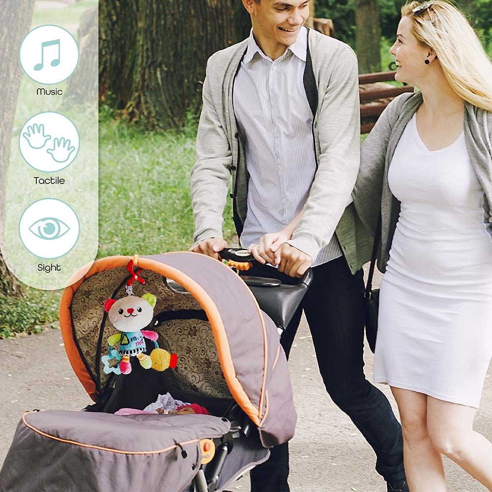 Moon - Pull String Musical Toy For Stroller & Car Seats - Kitty