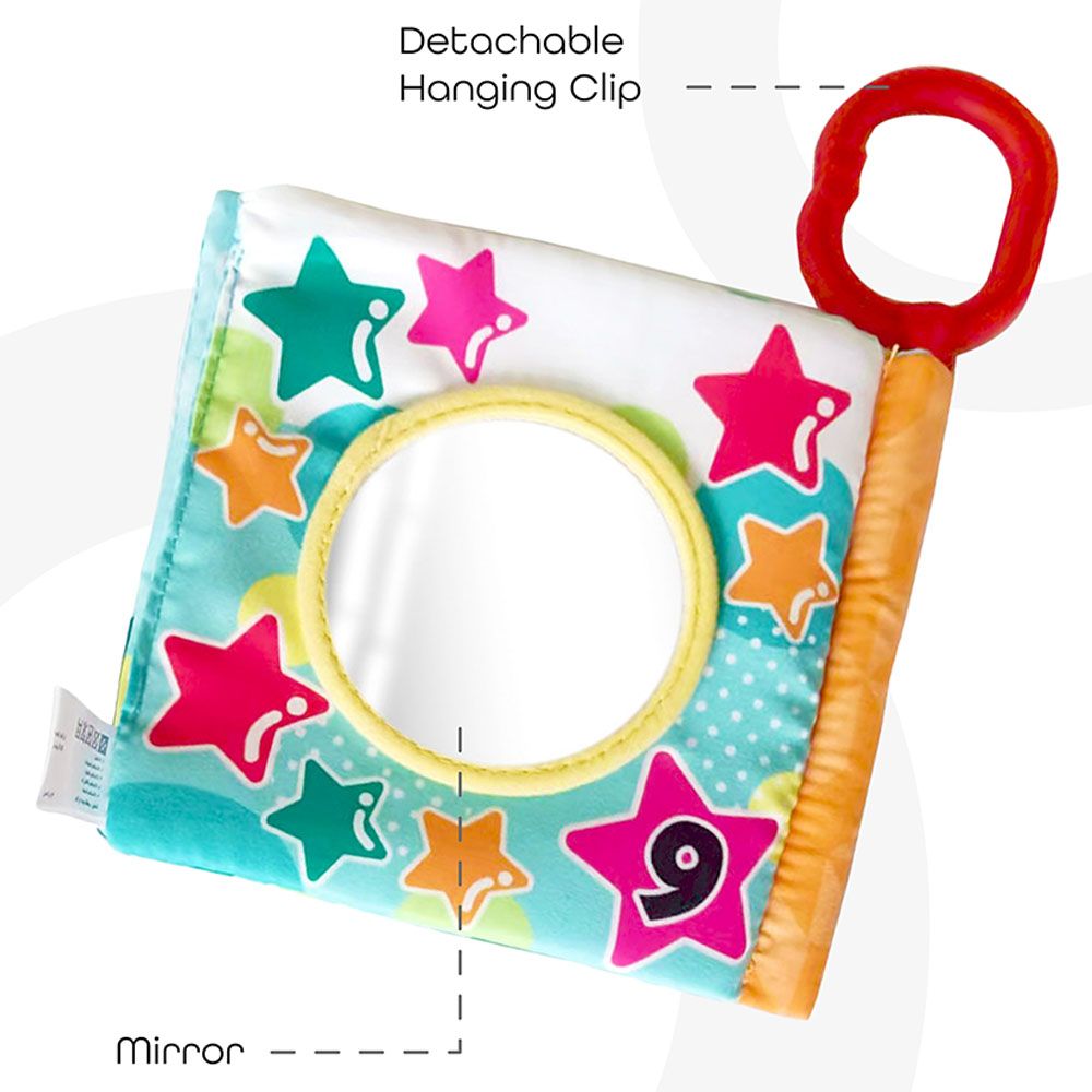 Moon - Soft Education Book W/ Detachable Clip - Numbers