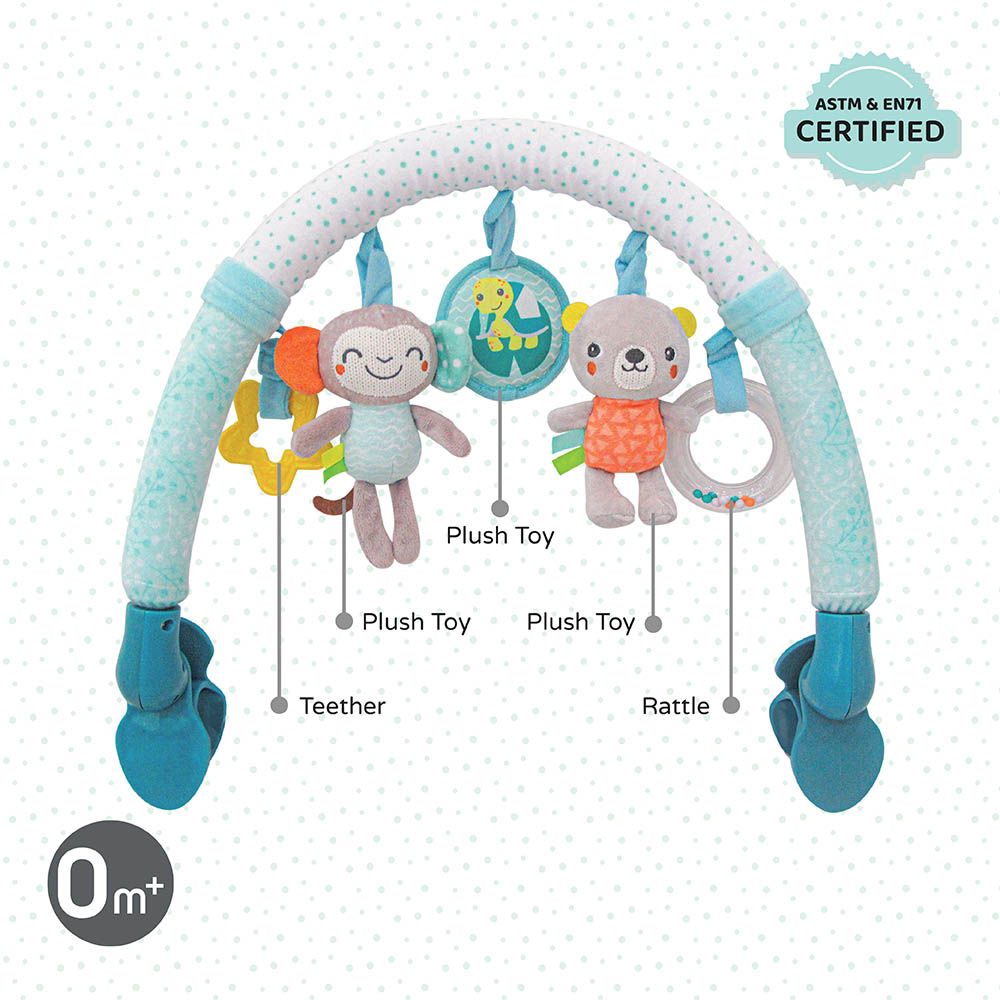 Moon - Jungle Friends Activity Hanging Toy Bar