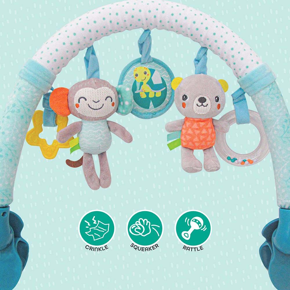 Moon - Jungle Friends Activity Hanging Toy Bar