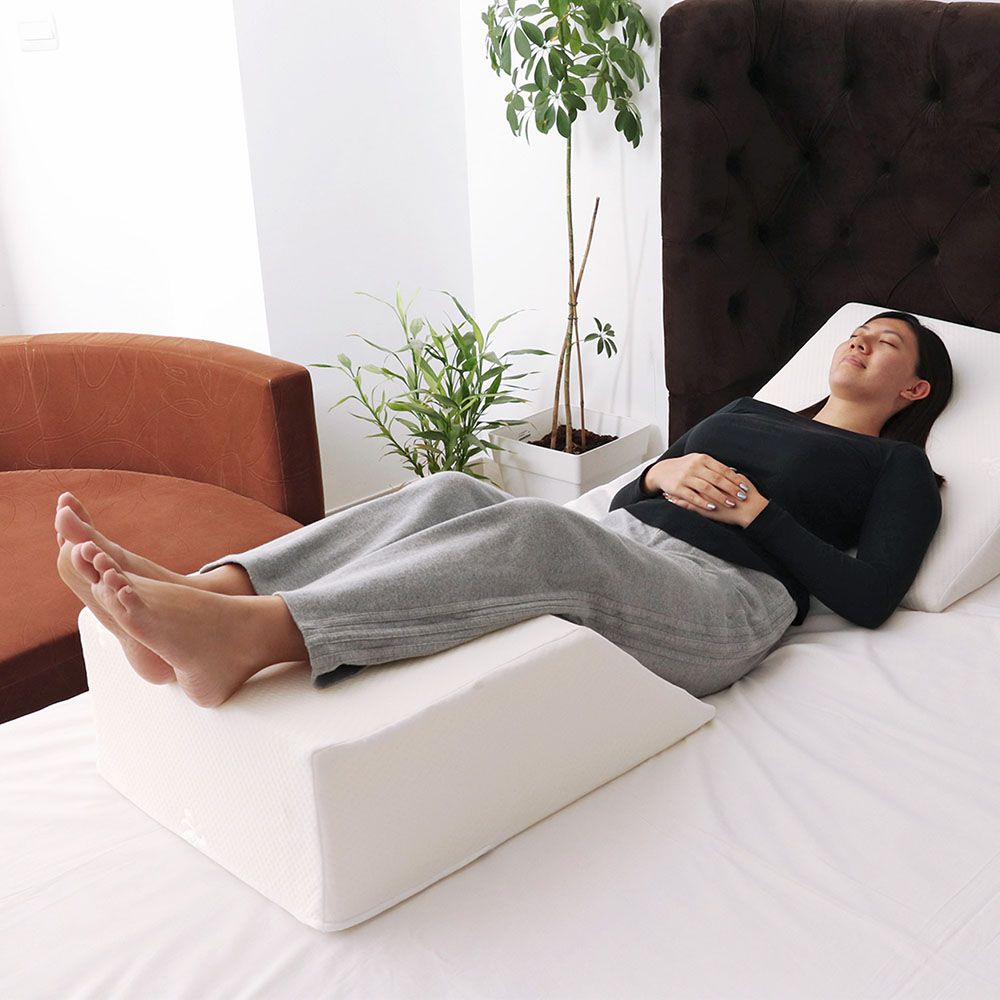 MOON - Leg Elevation Pillow, Elevating Leg Rest - White