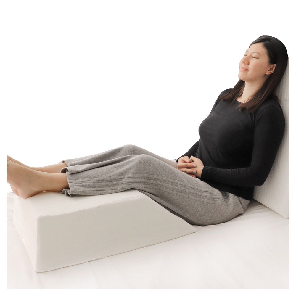 MOON - Leg Elevation Pillow, Elevating Leg Rest - White