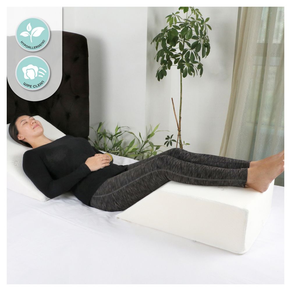 MOON - Leg Elevation Pillow, Elevating Leg Rest - White