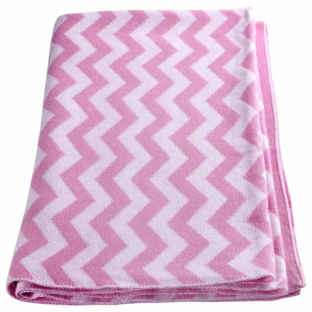 MOON - Soft Stretchy Knitted Cotton Swaddle 70x90cm - Pink