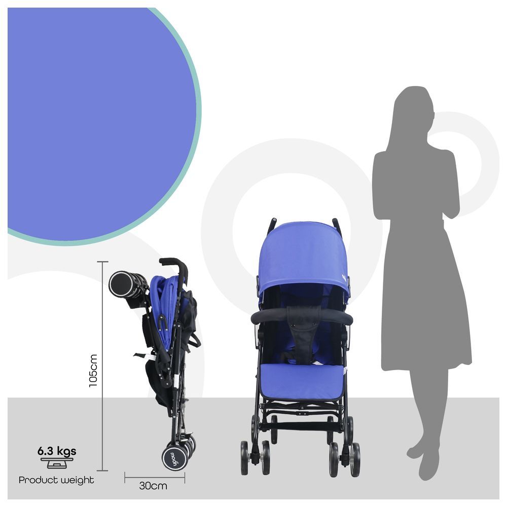 Moon - Neo Plus Travel Stroller - Royal Blue