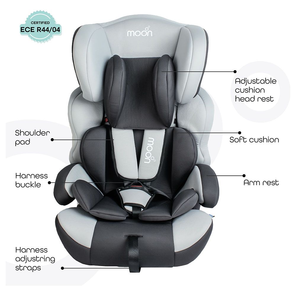 Moon - Tolo Baby/Kids Car Seat Group 1,2,3 - Charcoal Grey