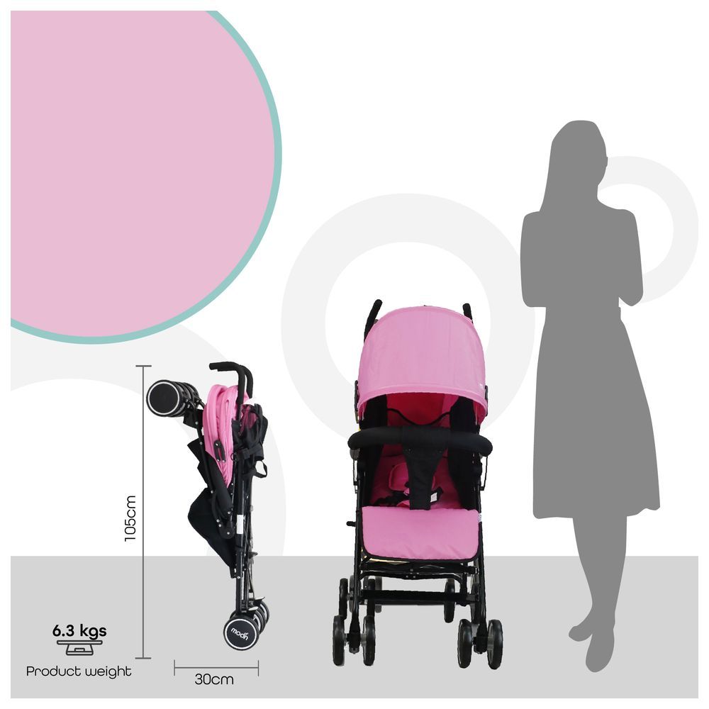 Moon - Neo Plus Travel Stroller - Pink