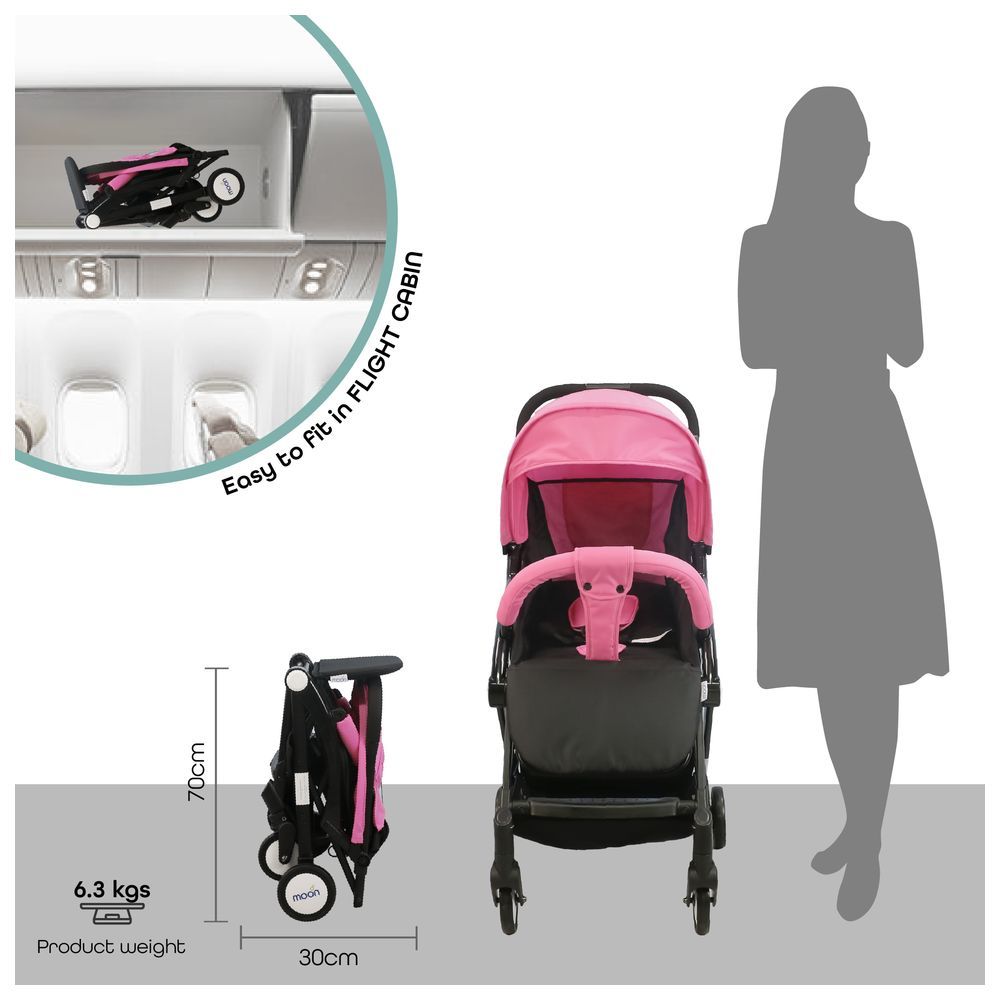 Moon - Travel-Lite Cabin Stroller - Pink