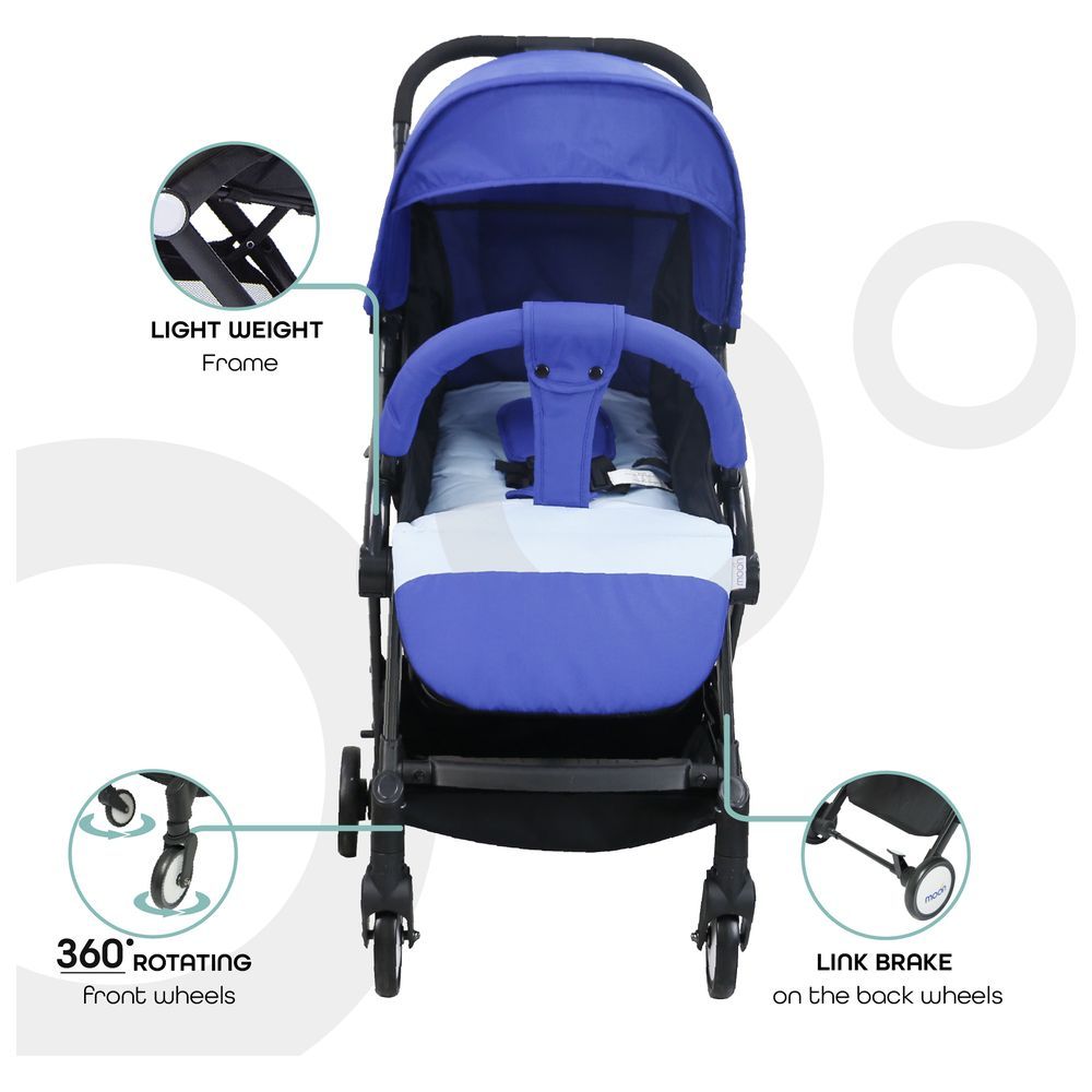 Moon - Travel-Lite Cabin Stroller - Royal Blue