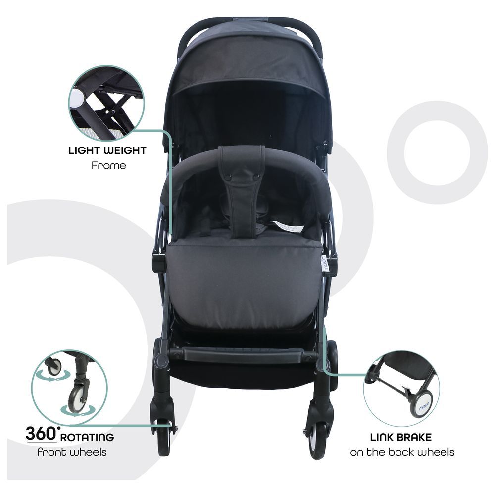 Moon - Travel-Lite Cabin Stroller - Dark Grey