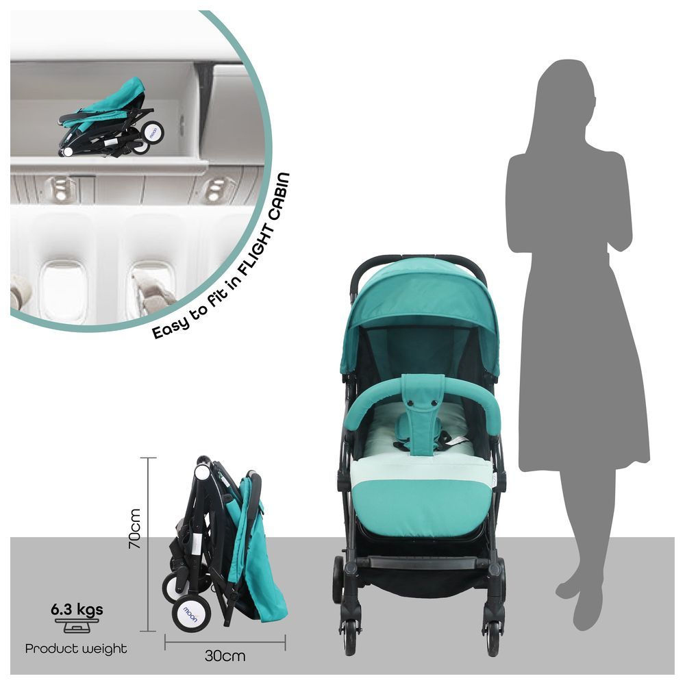 Moon - Travel-Lite Cabin Stroller - Sea Blue