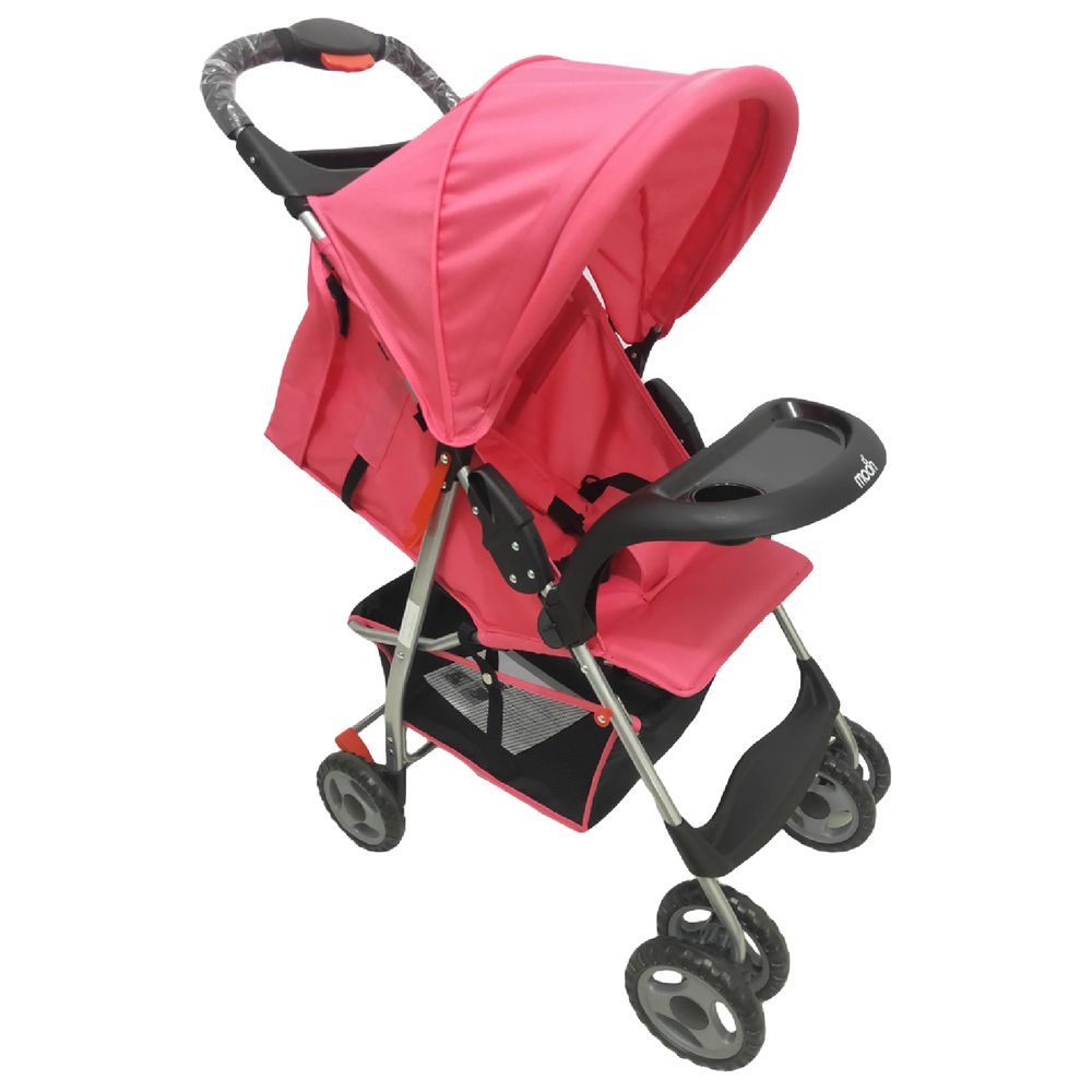 Moon - Bezik One Fold Stroller - Pink