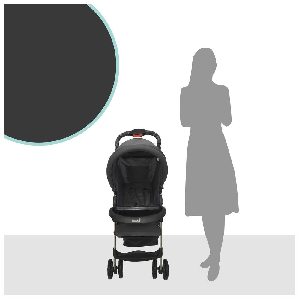 Moon - Bezik One Fold Stroller - Black