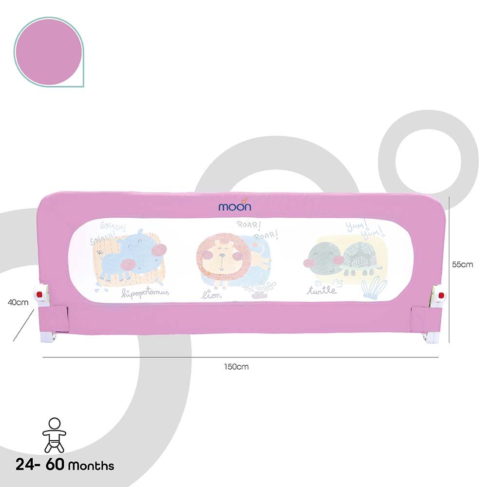 MOON - Sequr-Baby/Child Safety Bed Rail- Pink