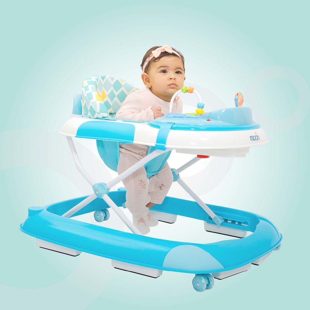 MOON - MUV Baby/Child Walker With music & Toys - Blue 