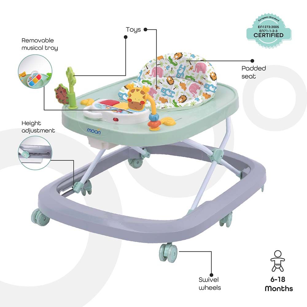 MOON - Drive Baby/Child Walker With music & Toys Grey Forest