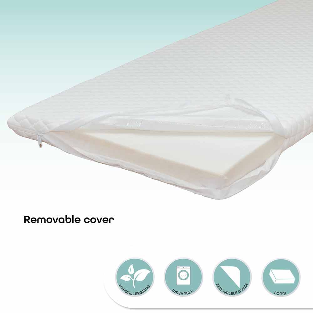 Moon - Washable Baby Quilted Crib Mattress - White