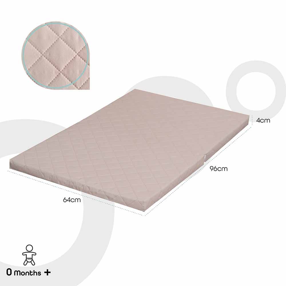 Moon - Two Fold Travel Cot Mattress - Beige