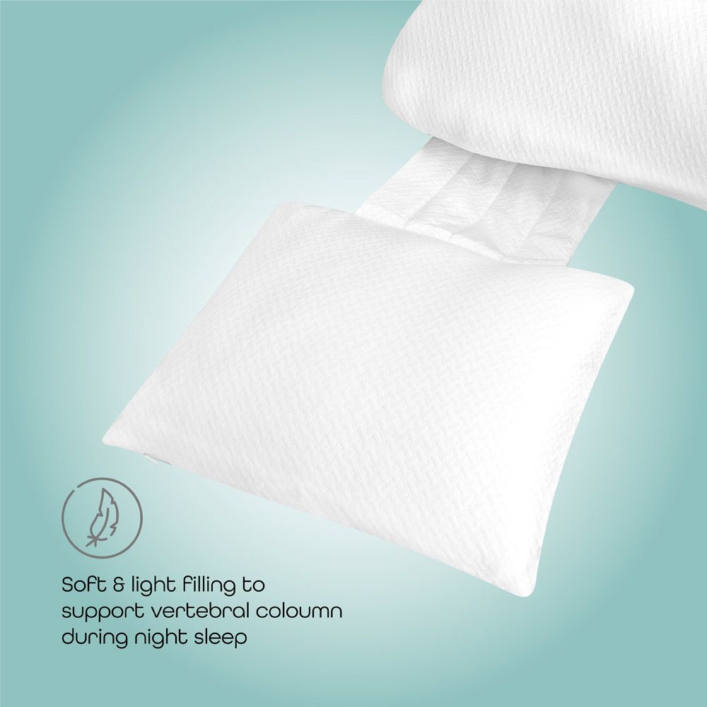 Moon - Organic Multi-Position Pregnancy Pillow - White