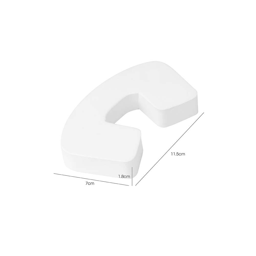 MOON - Square Shaped Finger Guard - White