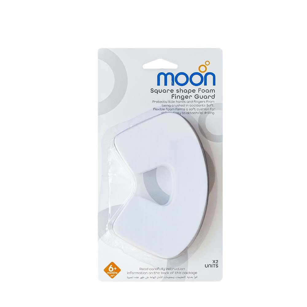 MOON - Square Shaped Finger Guard - White