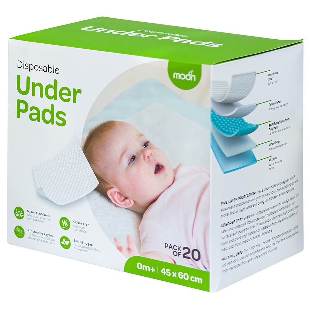 Moon - Disposable Under Pads 45x60cm - 20pcs