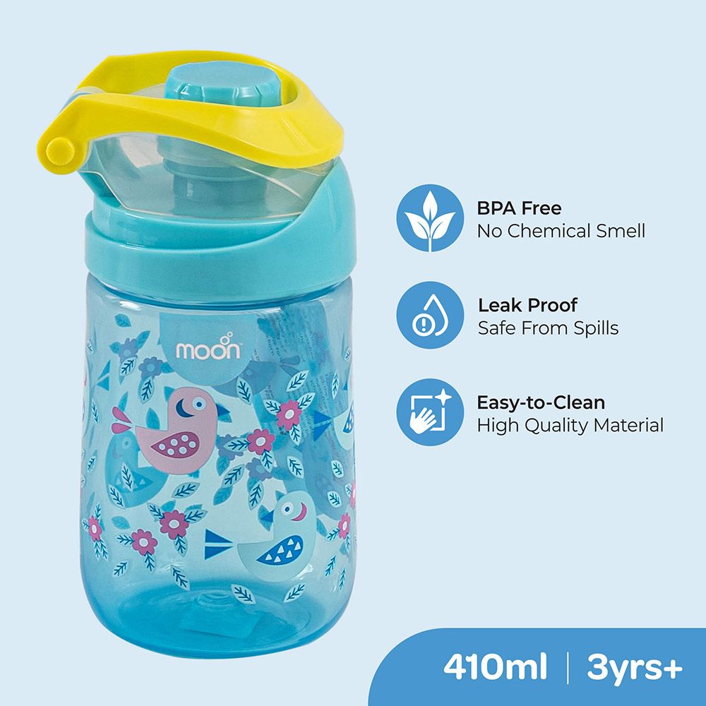 Moon - Kids Water Bottle - 410ml - Blue