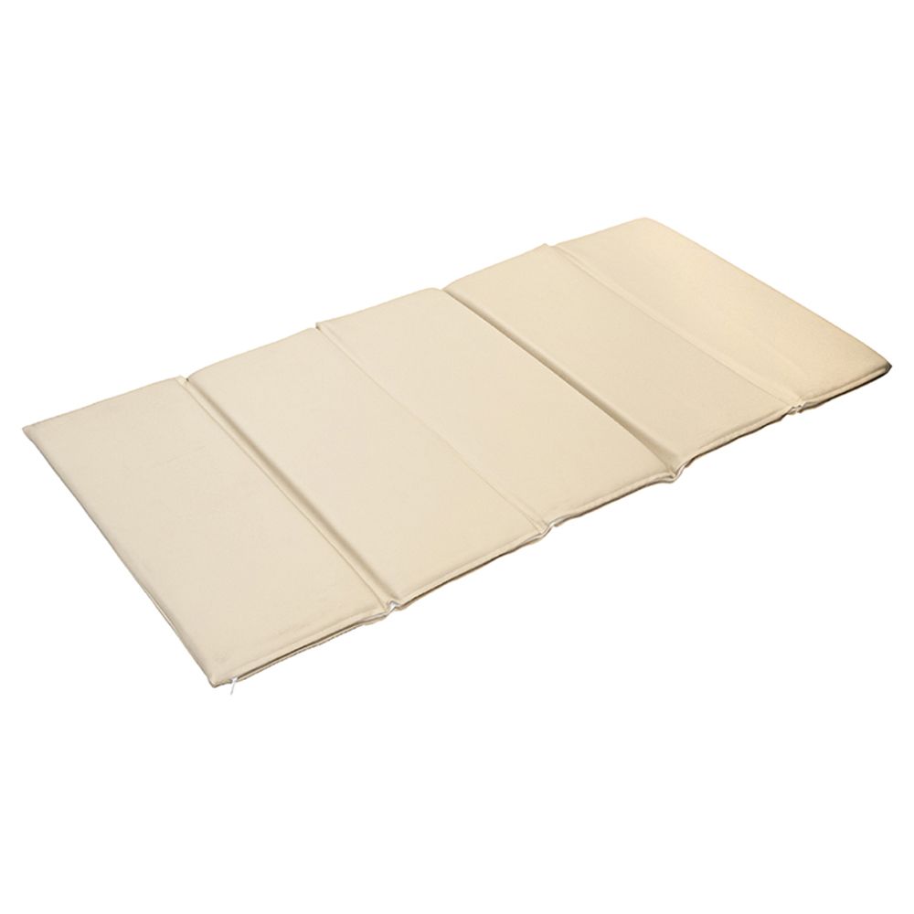 Moon 5 Fold Daycare Mattress, Folding Rest Mat - Beige