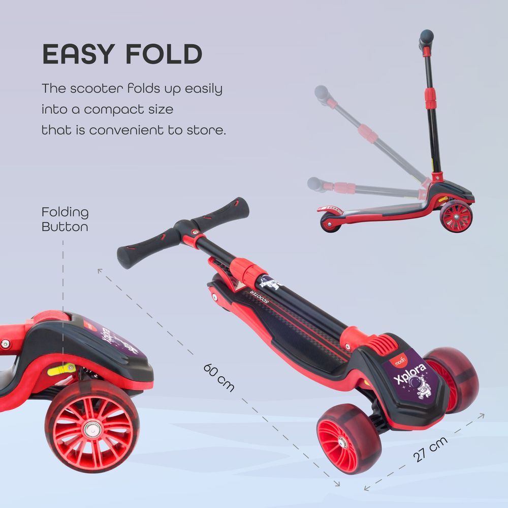 Moon - Xplora Foldable Scooter - Red