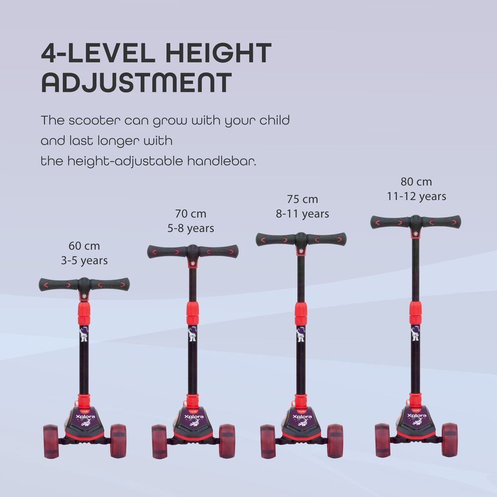 Moon - Xplora Foldable Scooter - Red