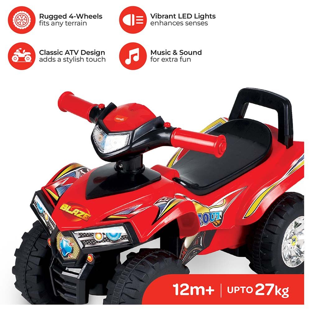 Moon - Blaze ATV Quad Bike For Kids - Red