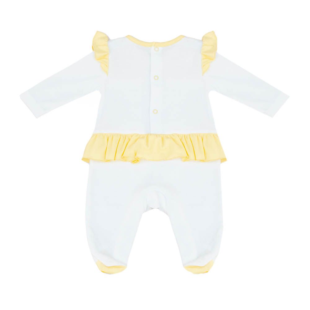 Moon - 100% Cotton Sleepsuit - Lemon Hearts