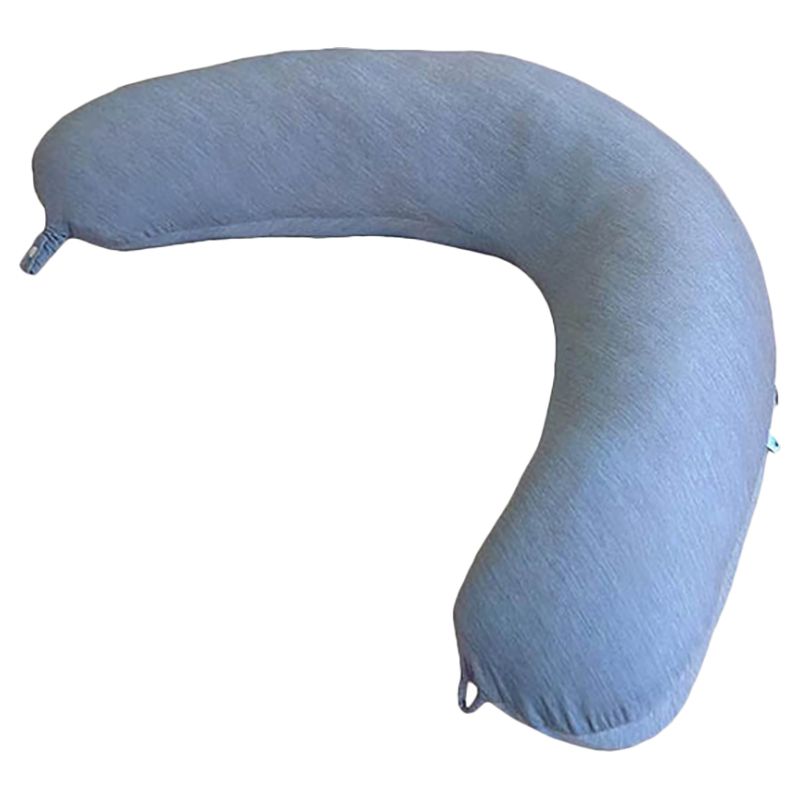 Pharmedoc - Cooling Fabric Crescent Full Body Pillow - Dark Grey