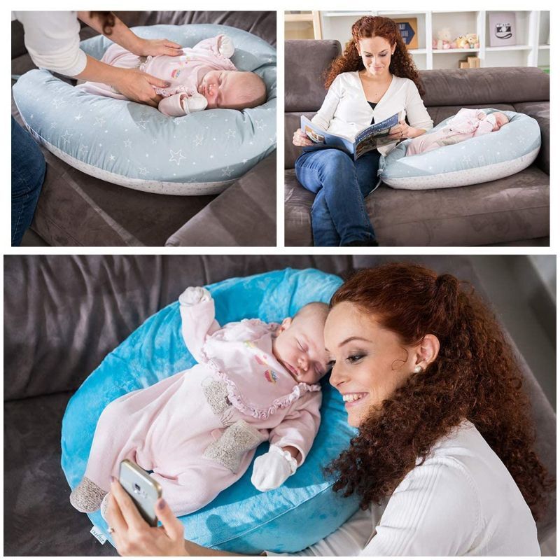 Nuvita - 12-In-1 Pregnancy & Nursing Pillow - Grey Star